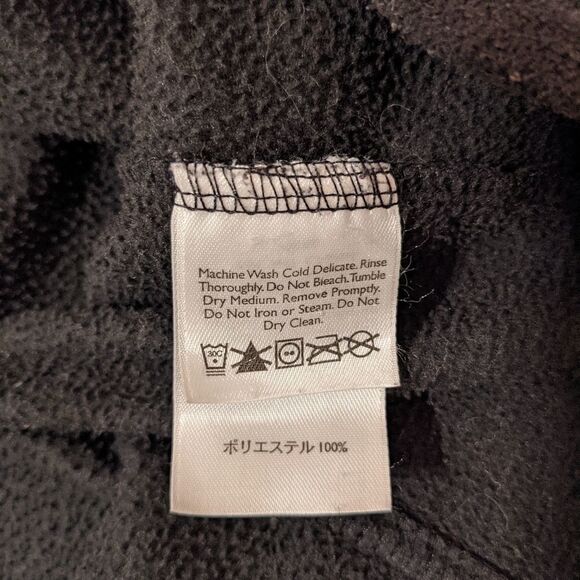 Eddie BAUER Half Zip Black Fleece Polartec Pull Size L @M - Picture 5 of 7